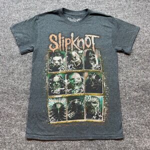 Slipknot Rusted Frame Graphic Tee Gray S Band Metal Y2K Streetwear Grunge Edgy